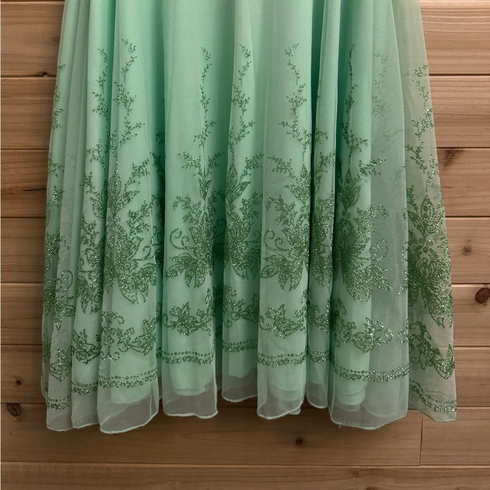 Y2k Ruby Rox Size Small Tinkerbell Green Straples… - image 7